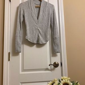 FREE PEOPLE Gray Top-Lana Layering Top